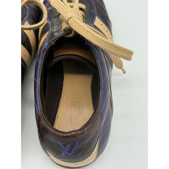 Louis Vuitton Leather Colorblock Pattern Sneakers*SIZE 5 womens - Picture 14 of 16